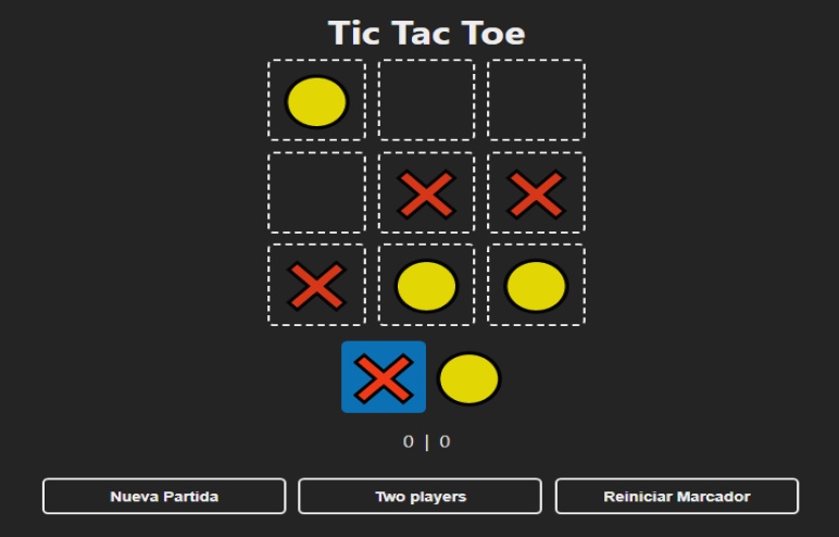 Image game: tic-tac-toe