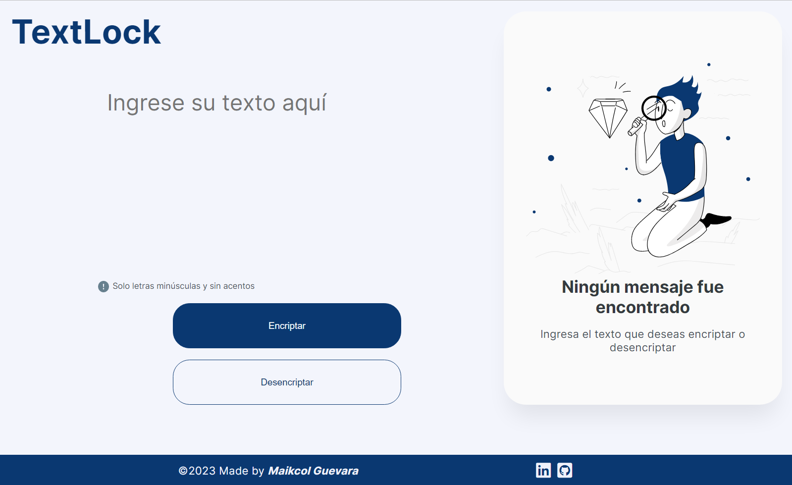Image interface TextLock